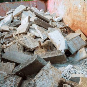 construction dumpster rental Roswell - Why a Dumpster Rental is the Right Choice for Your Roswell Home Remodeling Project - inside part of a dumpster showing demolition waste